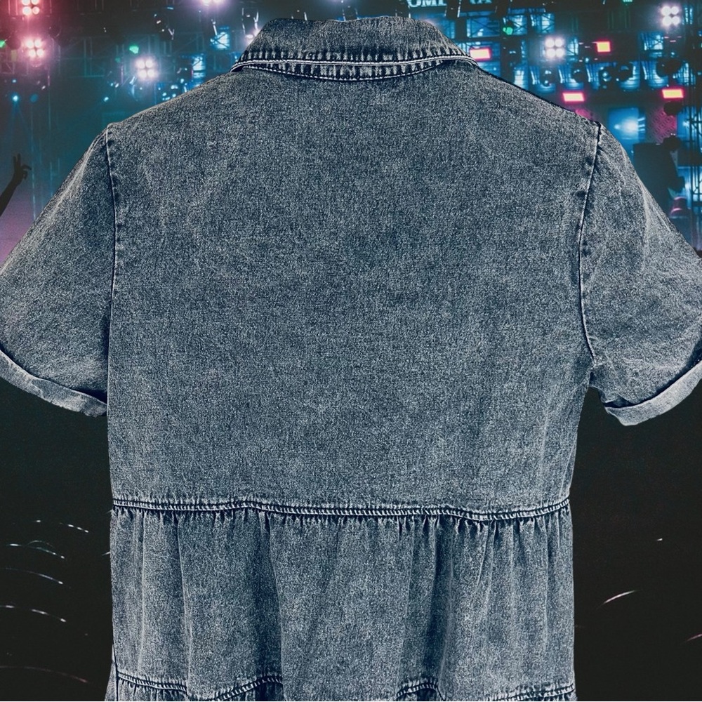 Vintage Denim Dress - Size Large - Picture 9 of 11